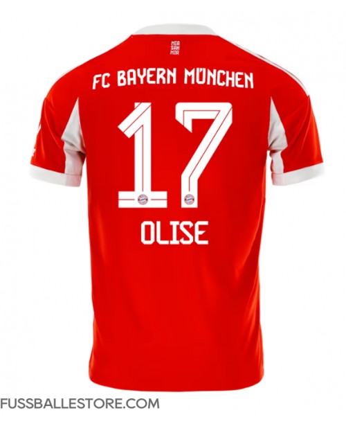Günstige Bayern Munich Michael Olise #17 Heimtrikot 2025-26 Kurzarm Günstige Bayern Munich Michael Olise #17 Heimtrikot 2025-26 Kurzarm